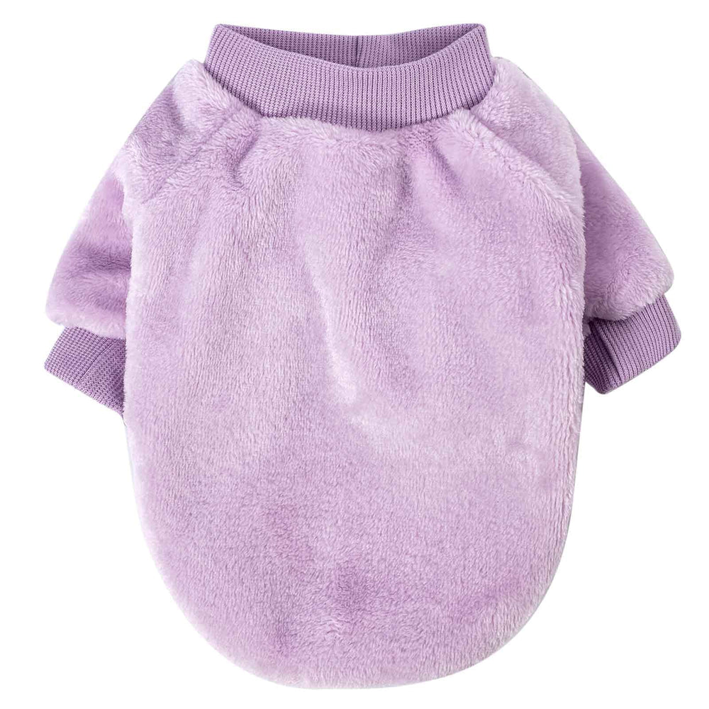 FABRICASTLE ultra-soft dog sweater delivers plush warmth with gentle fabric against coats.
