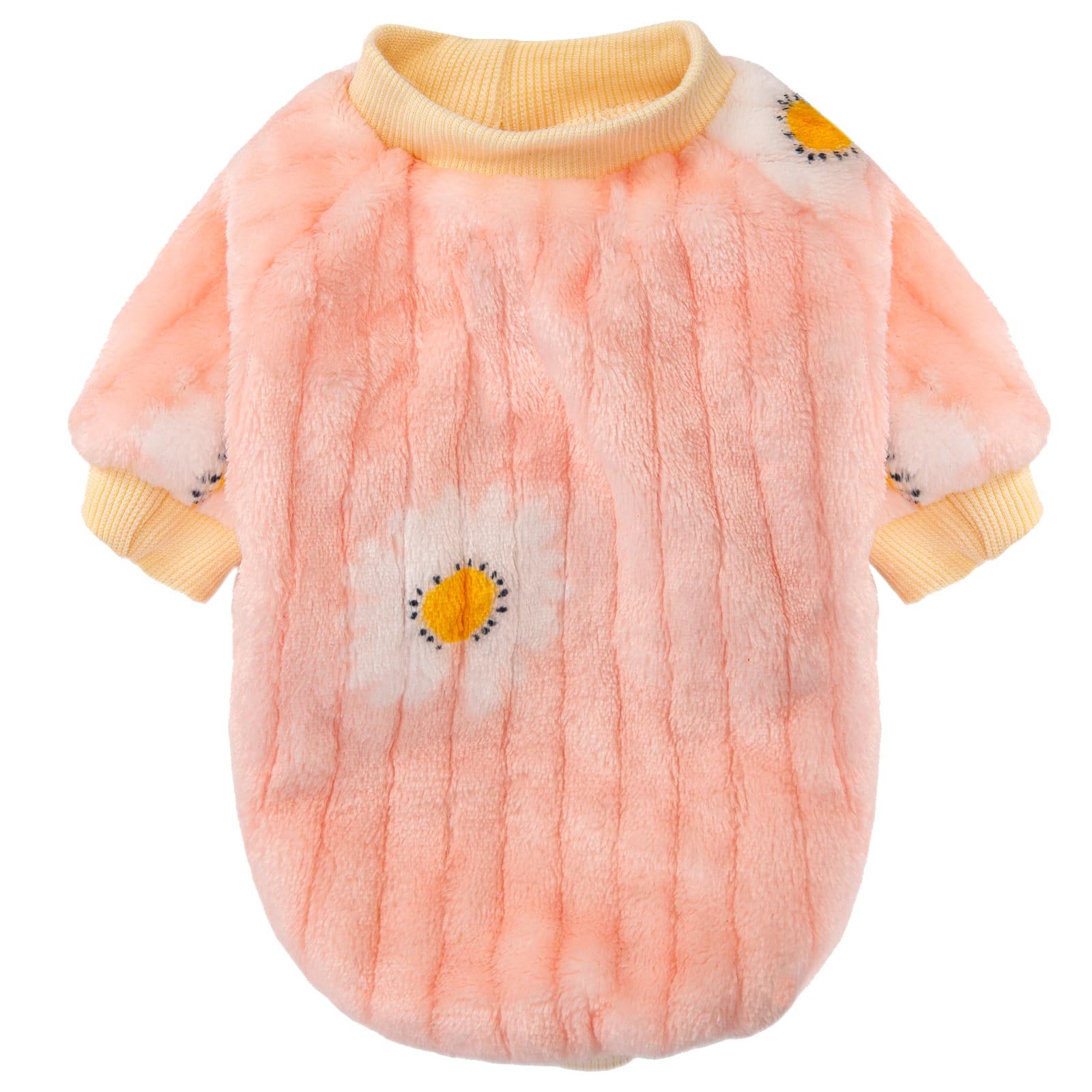 FABRICASTLE small dog sweaters yellow pack for bright outfits.