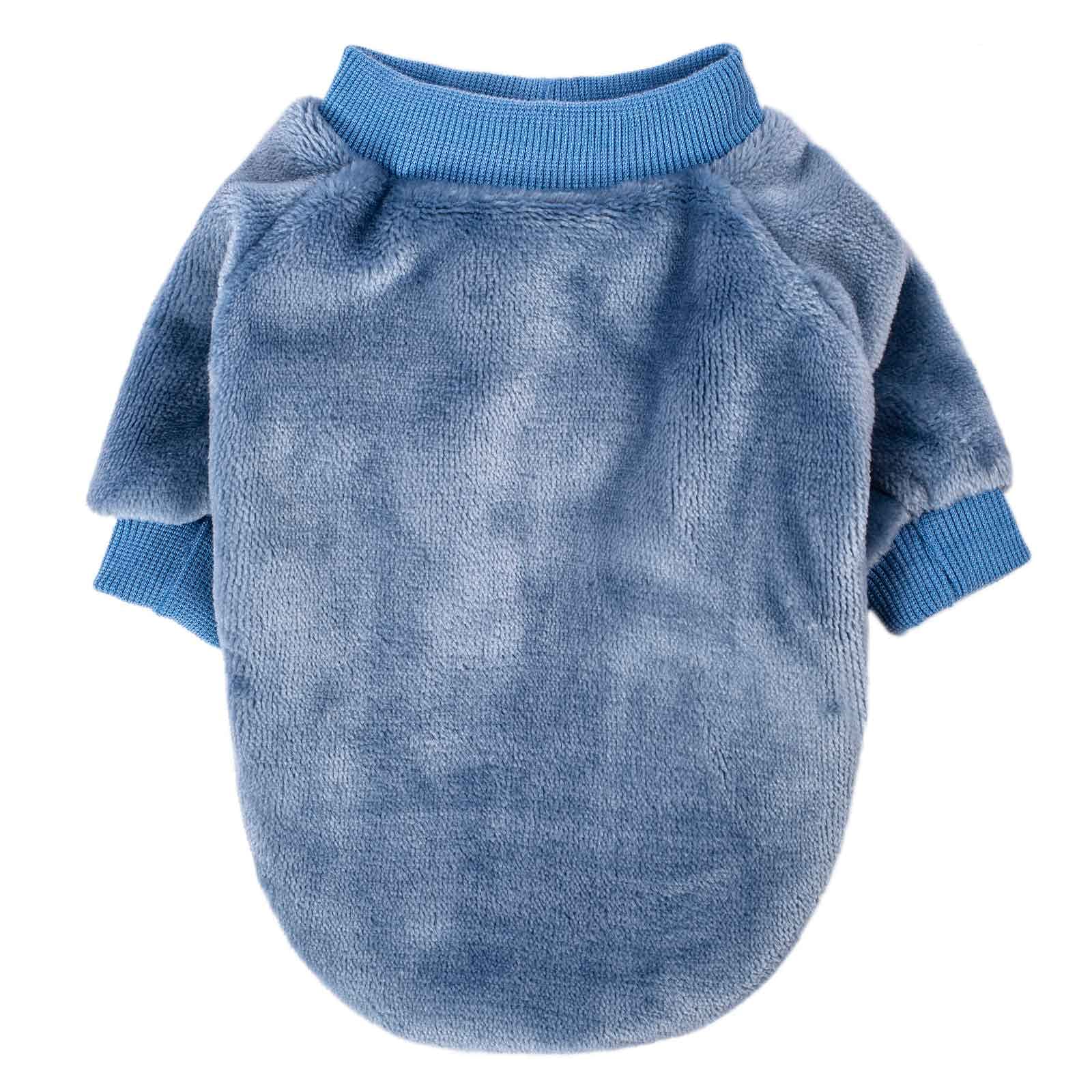 FabricCastle XXS sweater on a puppy, snug fit supports movement and comfort