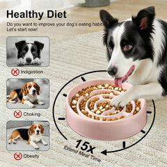 Facdiary anti-slip base keeps the bowl steady during lively meals.