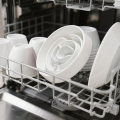 Facdiary ceramic slow-feeder bowl dishwasher-safe for easy cleaning after meals.