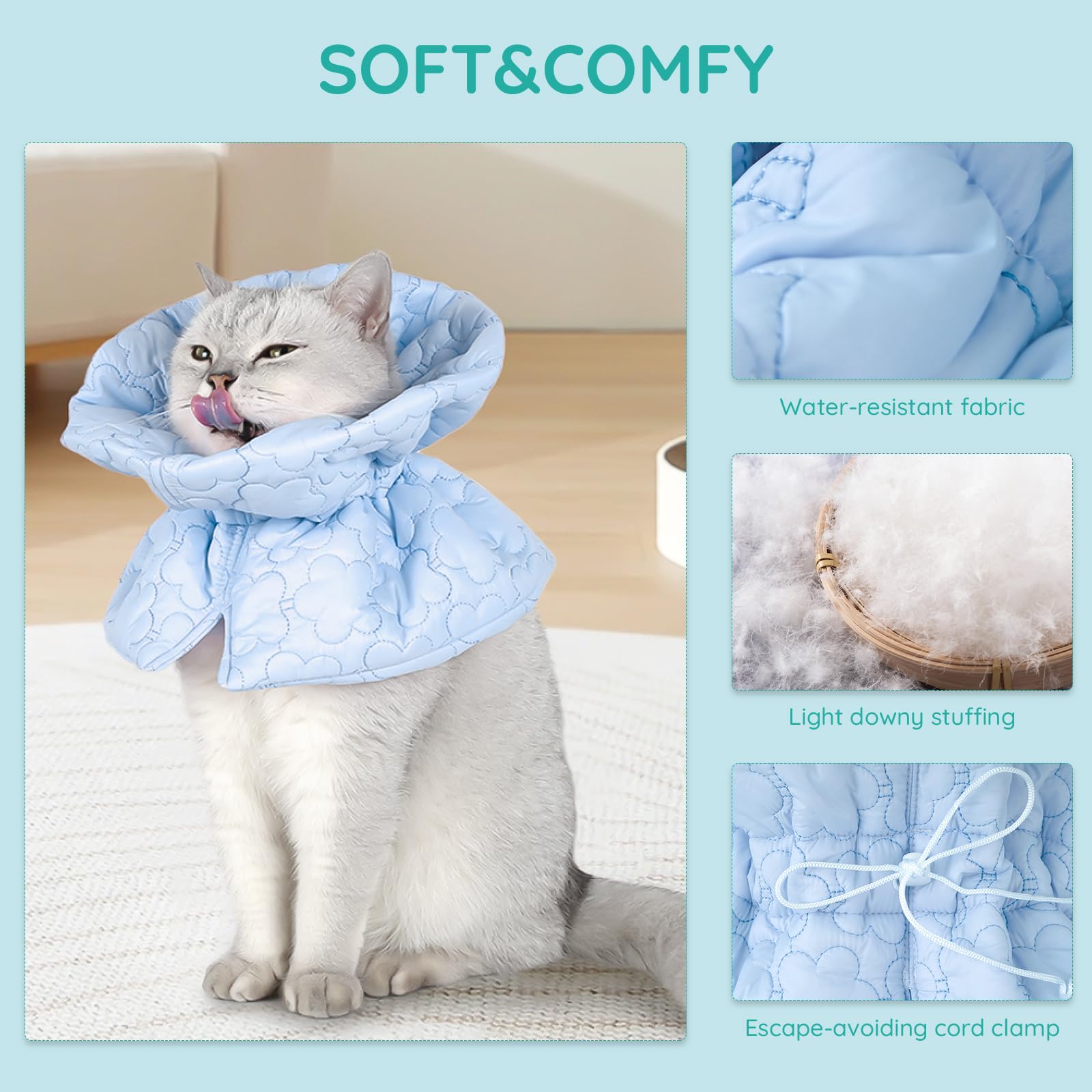 FACULX breathable padding ensures comfortable wear while eating and drinking