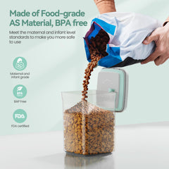 FAFAFLYER Dog-Cat POP Treat Jar one-hand operation for easy access.