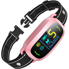 FAFAFROG bark collar modes show beep, vibration, and beep+vibration for flexible training
