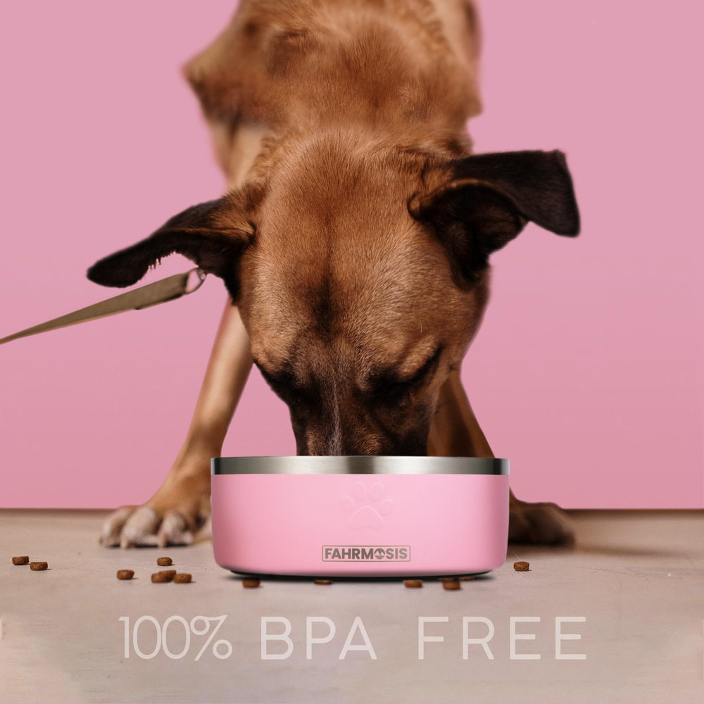 FAHRMOSIS 64oz capacity supports large breeds with fewer refills.