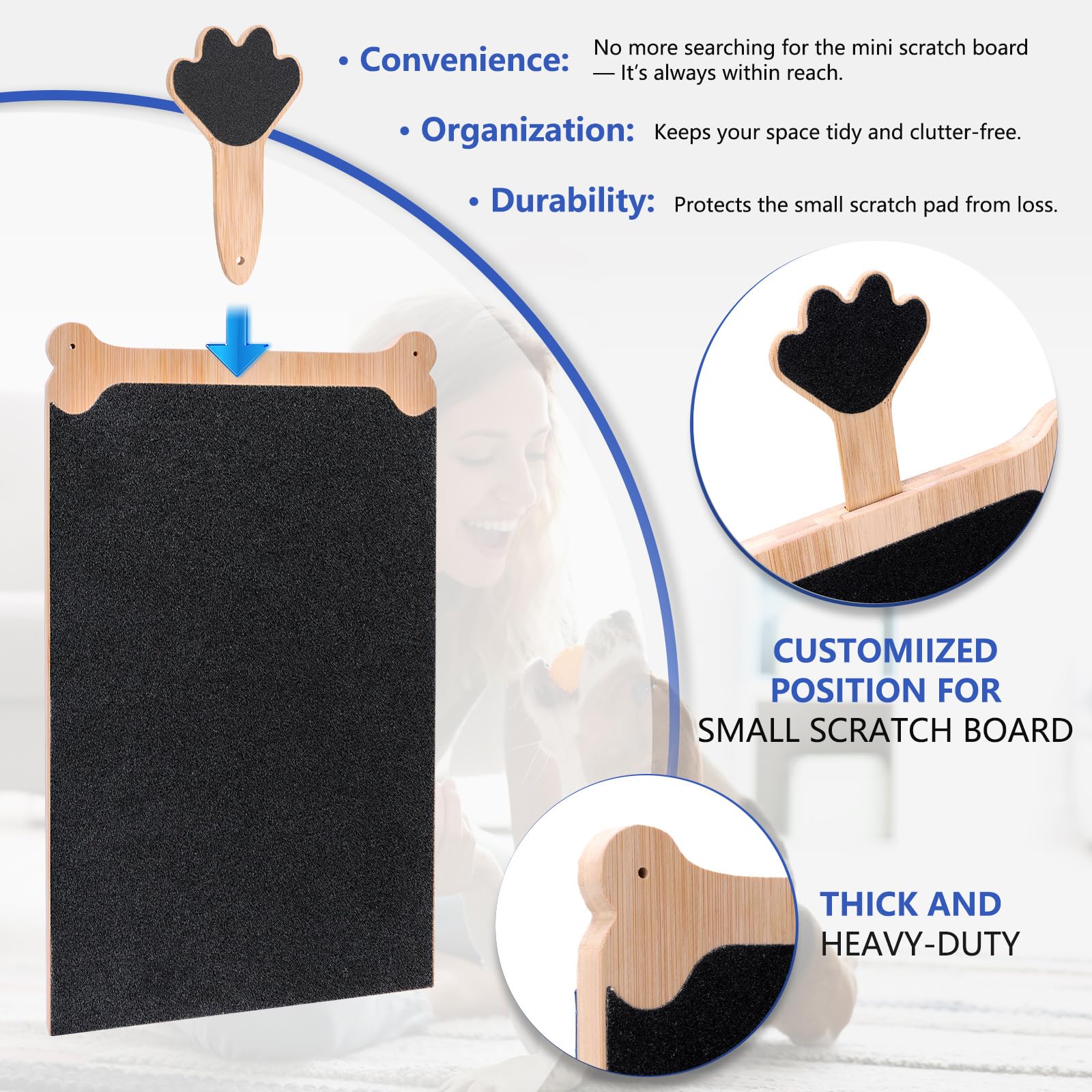 FL Falatier replaceable sandpaper sheets included for easy maintenance.