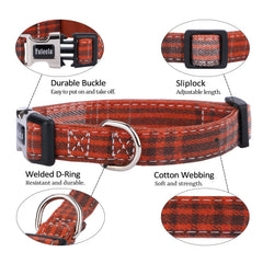 Faleela hand-sewn double bow collar orange highlights crafted detail