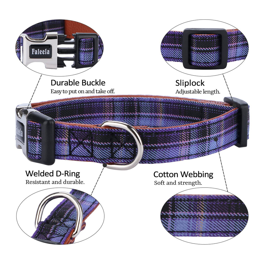 Faleela Bowtie Collar purple close-up fabric highlights durable cotton material