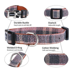 Faleela bowtie dog collar for boy, adds playful charm.