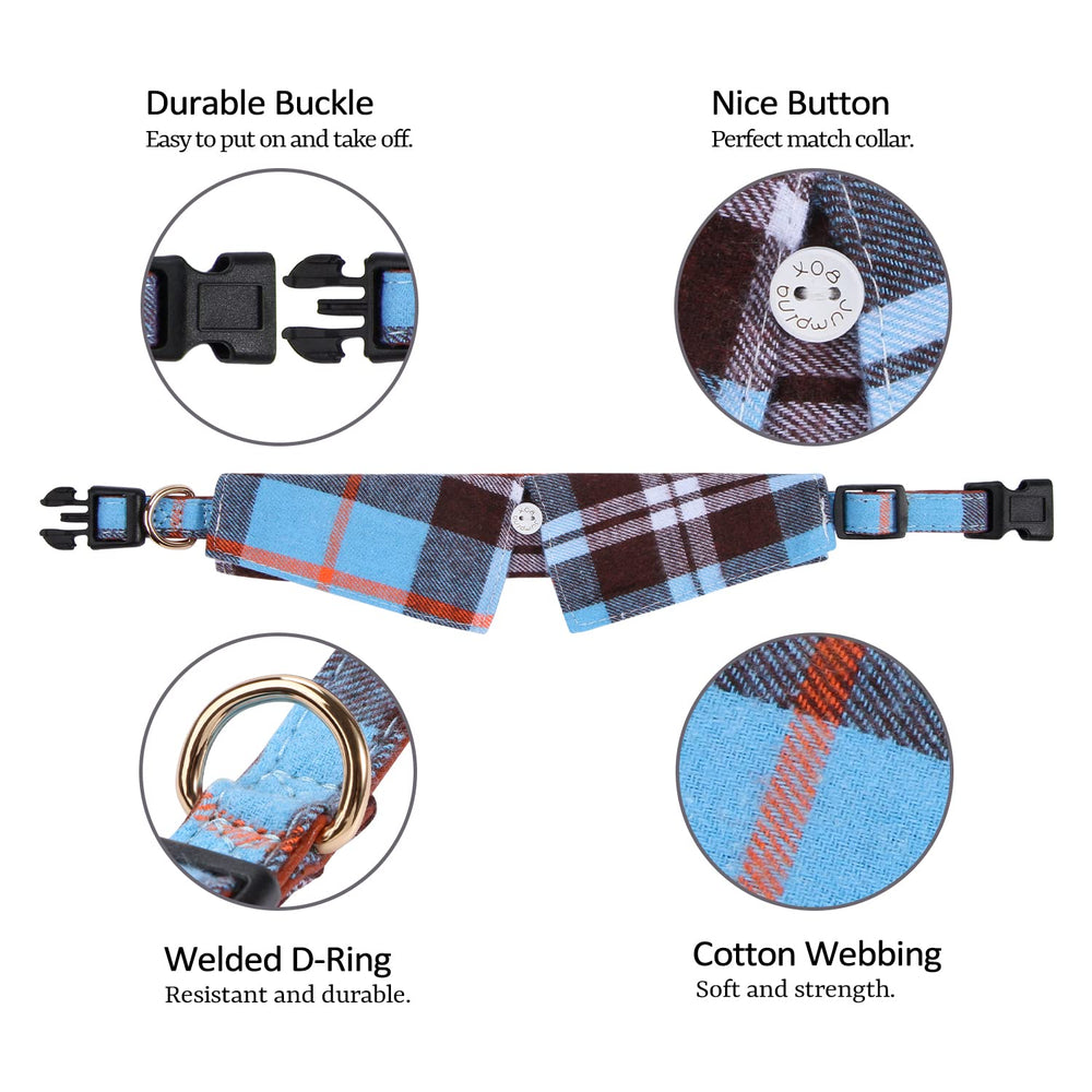 Faleela cotton plaid shirt collar bow-detail highlights cute outfit
