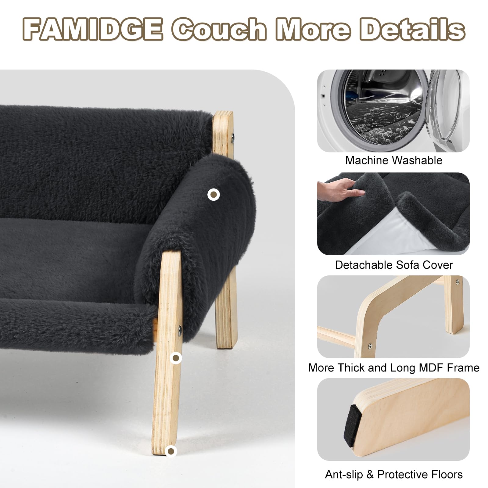 Famidge cat couch assembles in five minutes with no tools