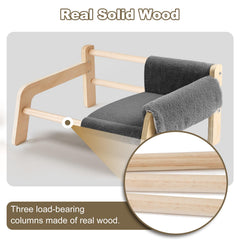 FAMIDGE elevated cat couch sits 5 inches off the floor to reduce drafts