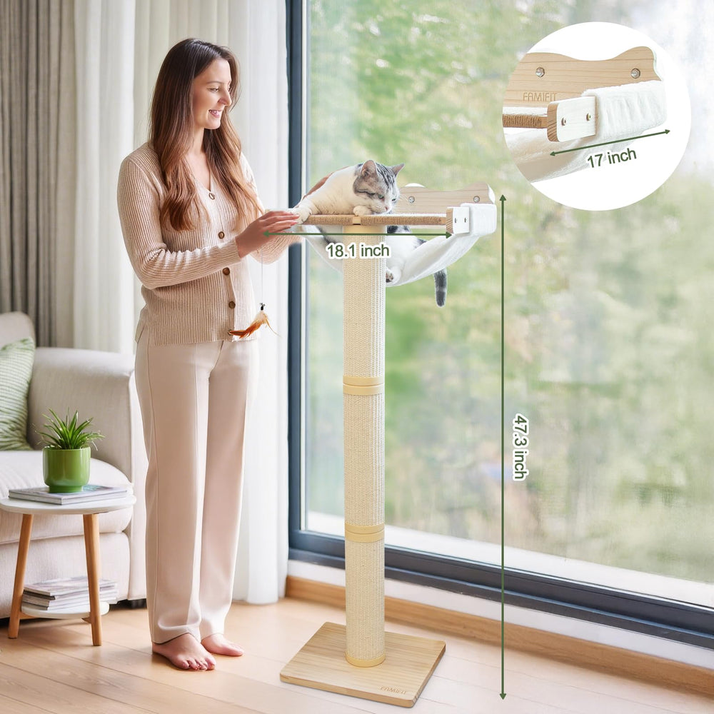 Famifit Cat Window Perch 360-view platform enables multi-angle observation and play