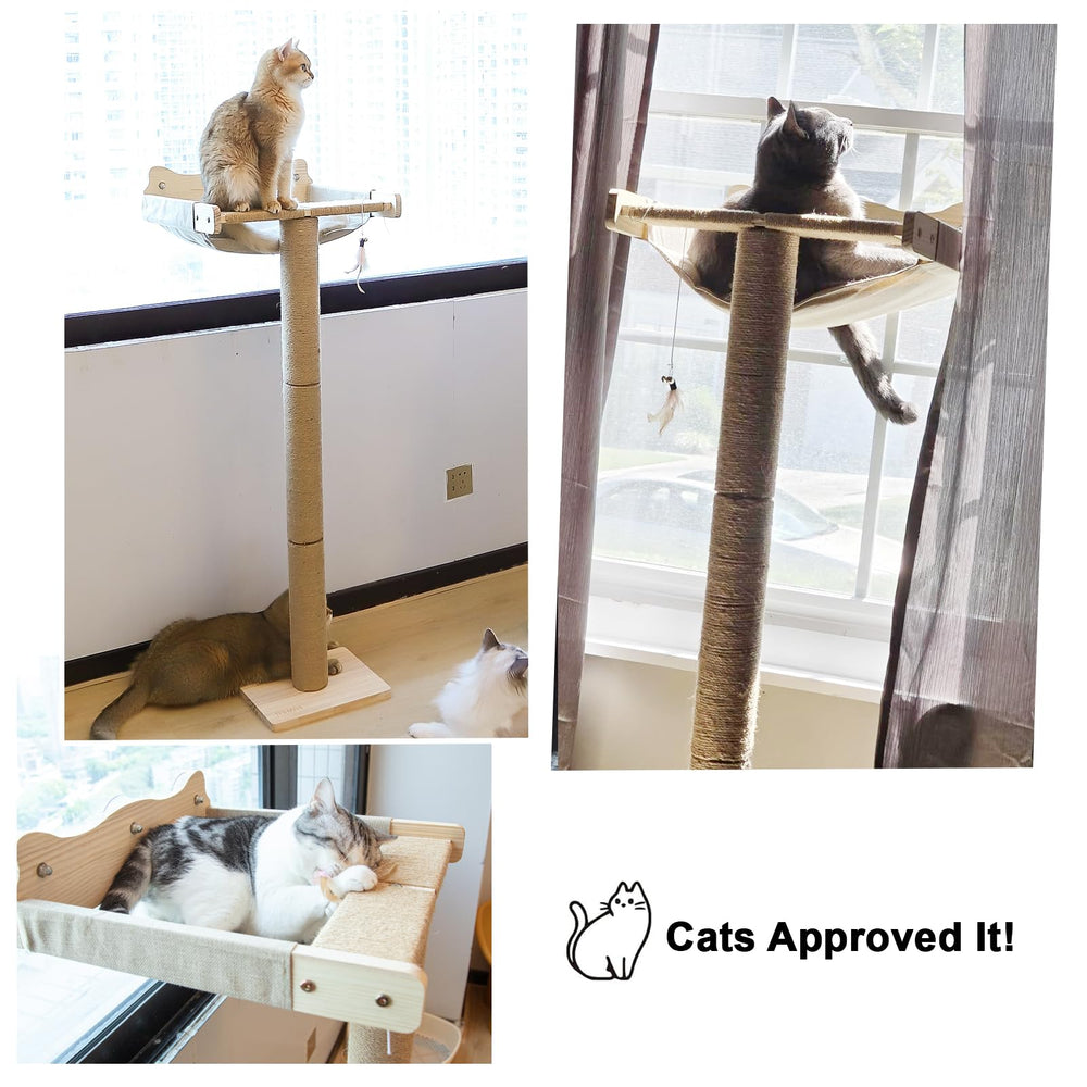 Famifit cat window perch multi-level layout maximizes space and enrichment in compact rooms.