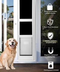 FAMIGRO large dog door flap 11-5w-16h accommodates dogs up to 100 lbs.