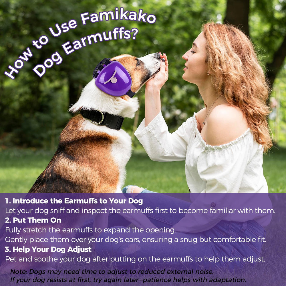 Famikako dog ear muffs folded-ear space illustrates flexible ear room.