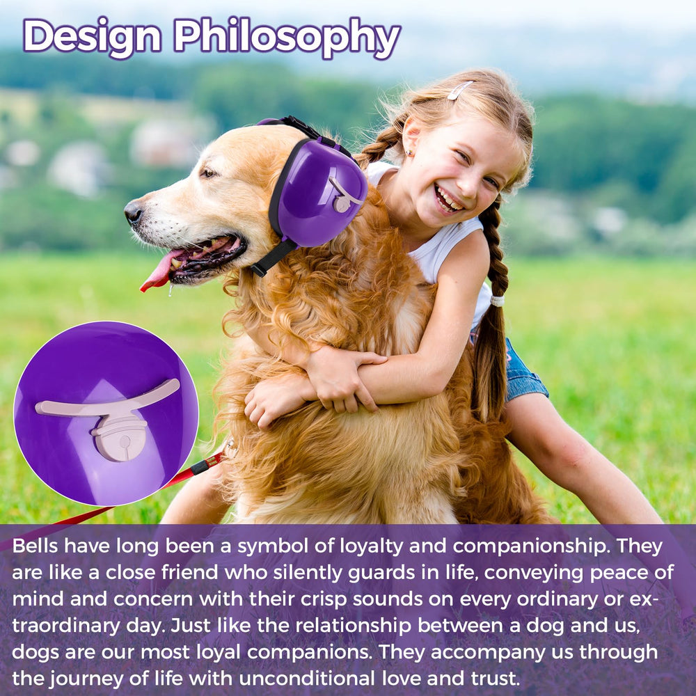 Famikako dog earmuffs adjustable band purple for comfortable fit