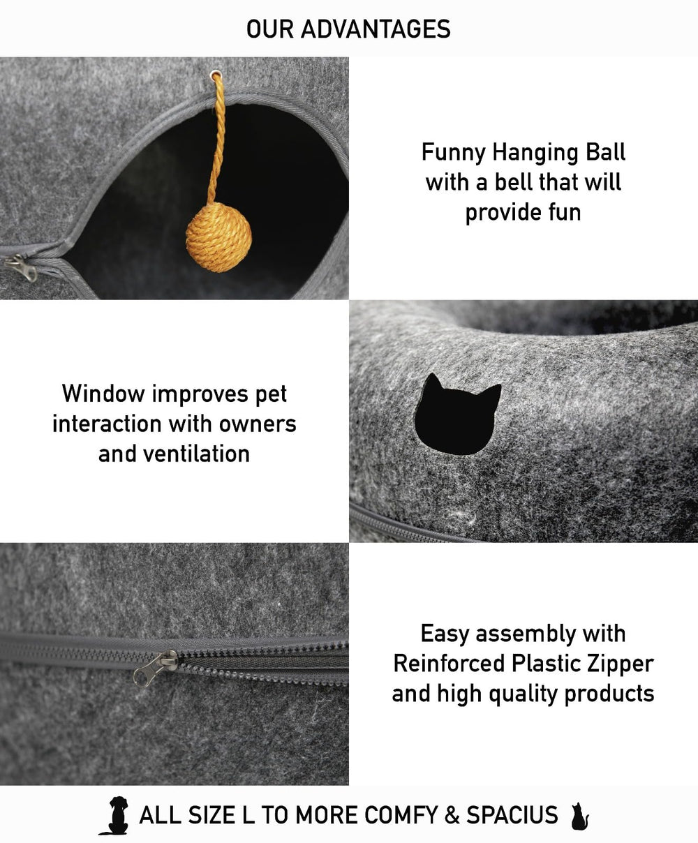 FAMPAWS large scratch detachable washable fabric for easy cleaning.