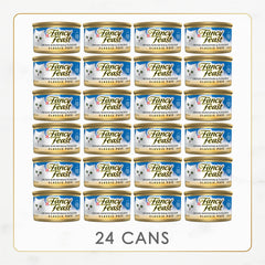 Fancy Feast classic ocean whitefish-tuna pate served in bowl for easy serving