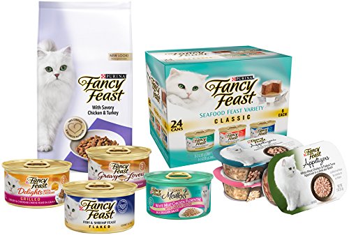 Fancy Feast Classic real seafood visible—premium flavor experience for cats.
