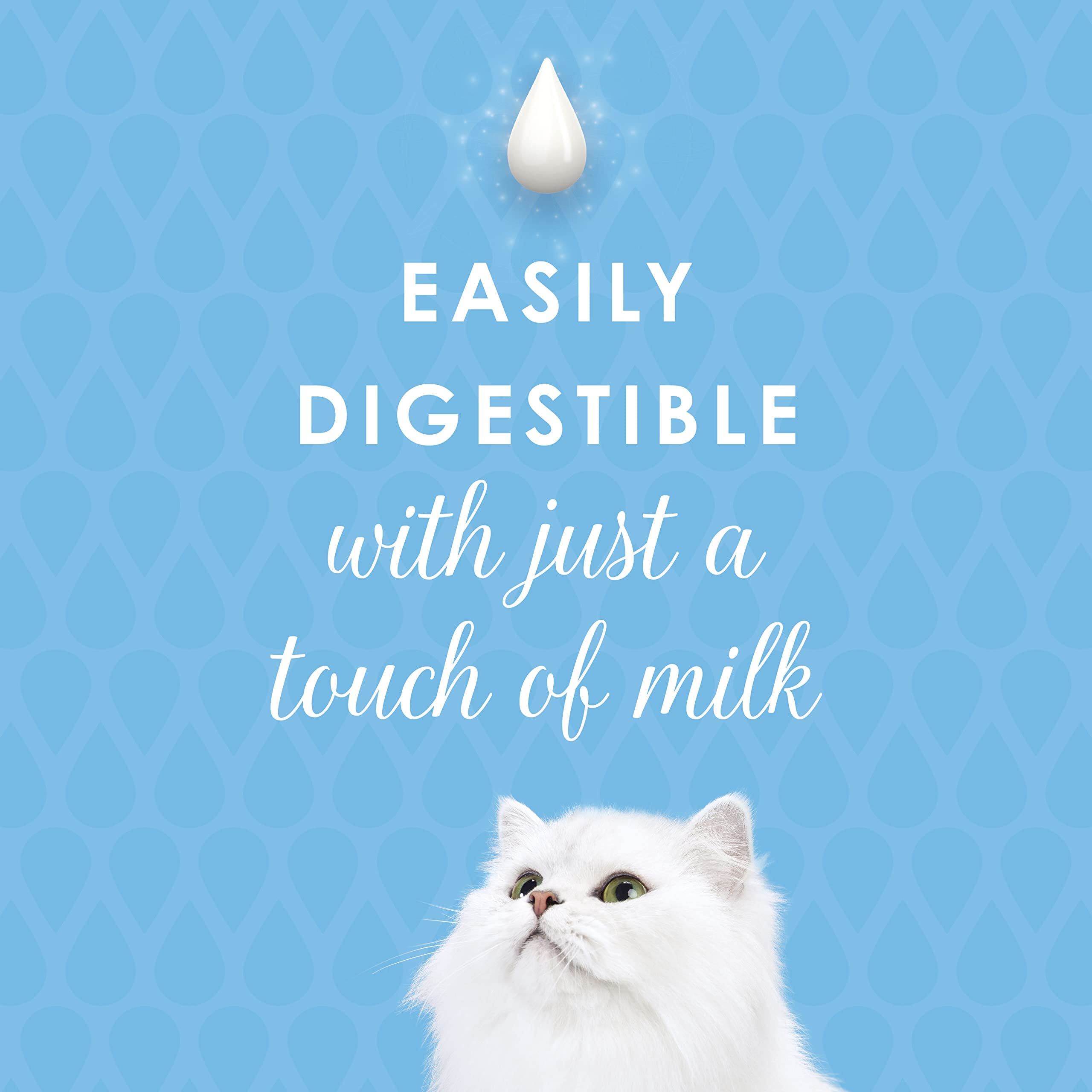 Fancy Feast creamy sauce pour demonstrates moisture and flavor boost for meals