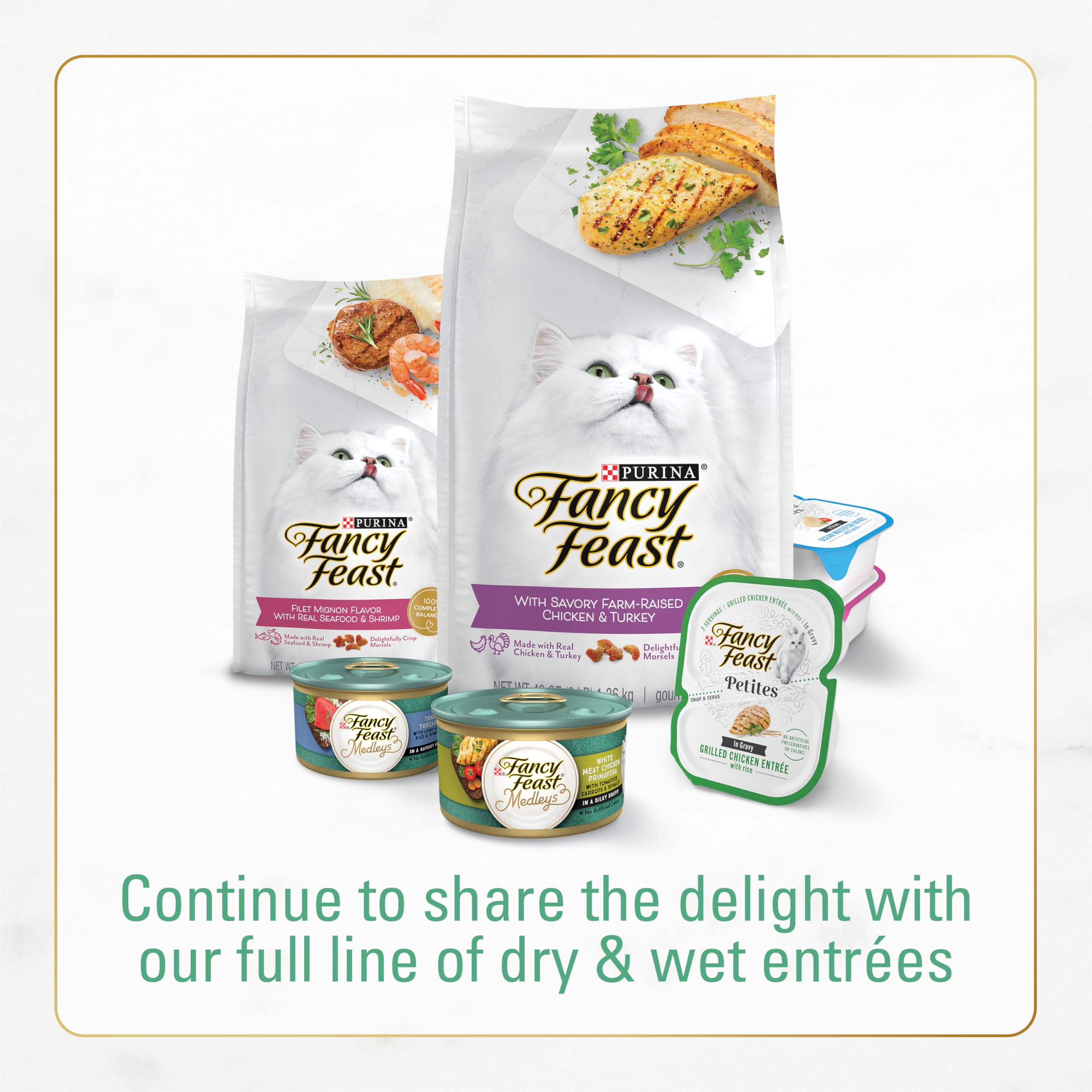 Fancy Feast crunchy kibble texture close-up suitable for satisfying munching