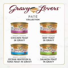 Fancy Feast Gravy Lovers chicken pate close-up highlighting savory meal appeal