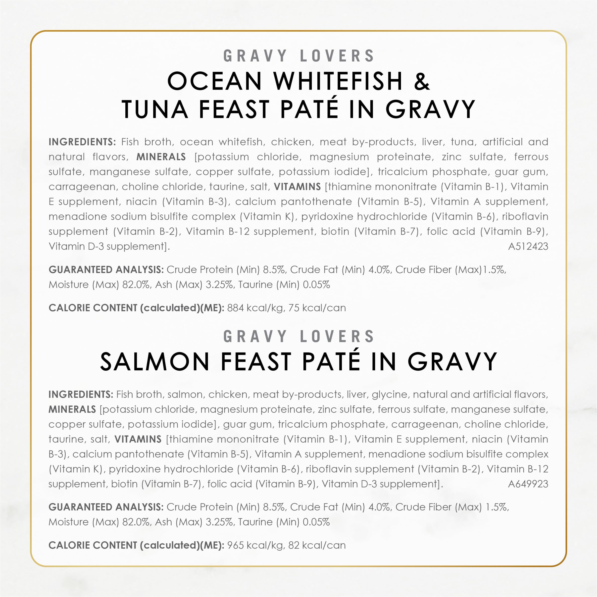 Fancy Feast Gravy Lovers no artificial preservatives close-up for healthier option