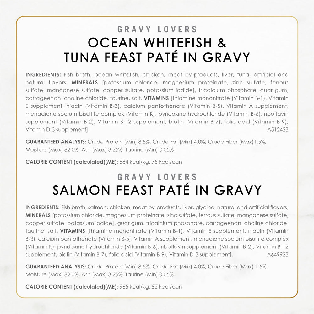 Fancy Feast Gravy Lovers no artificial preservatives close-up for healthier option