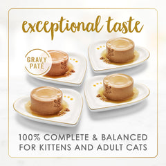 Fancy Feast Gravy Lovers ocean whitefish pate close-up suggesting balanced nutrition