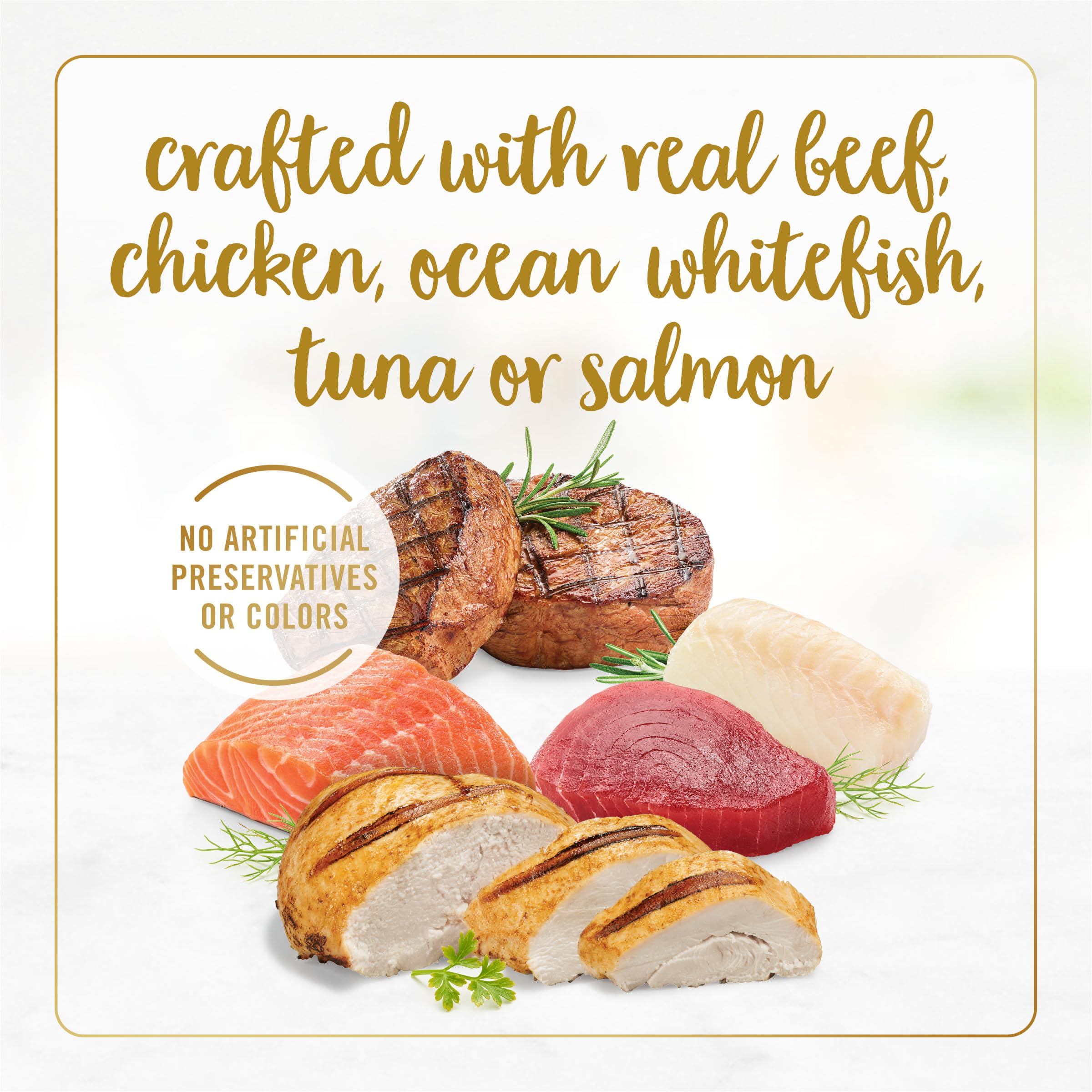 Fancy Feast Gravy Lovers salmon pate close-up with gravy aroma for mealtime appeal