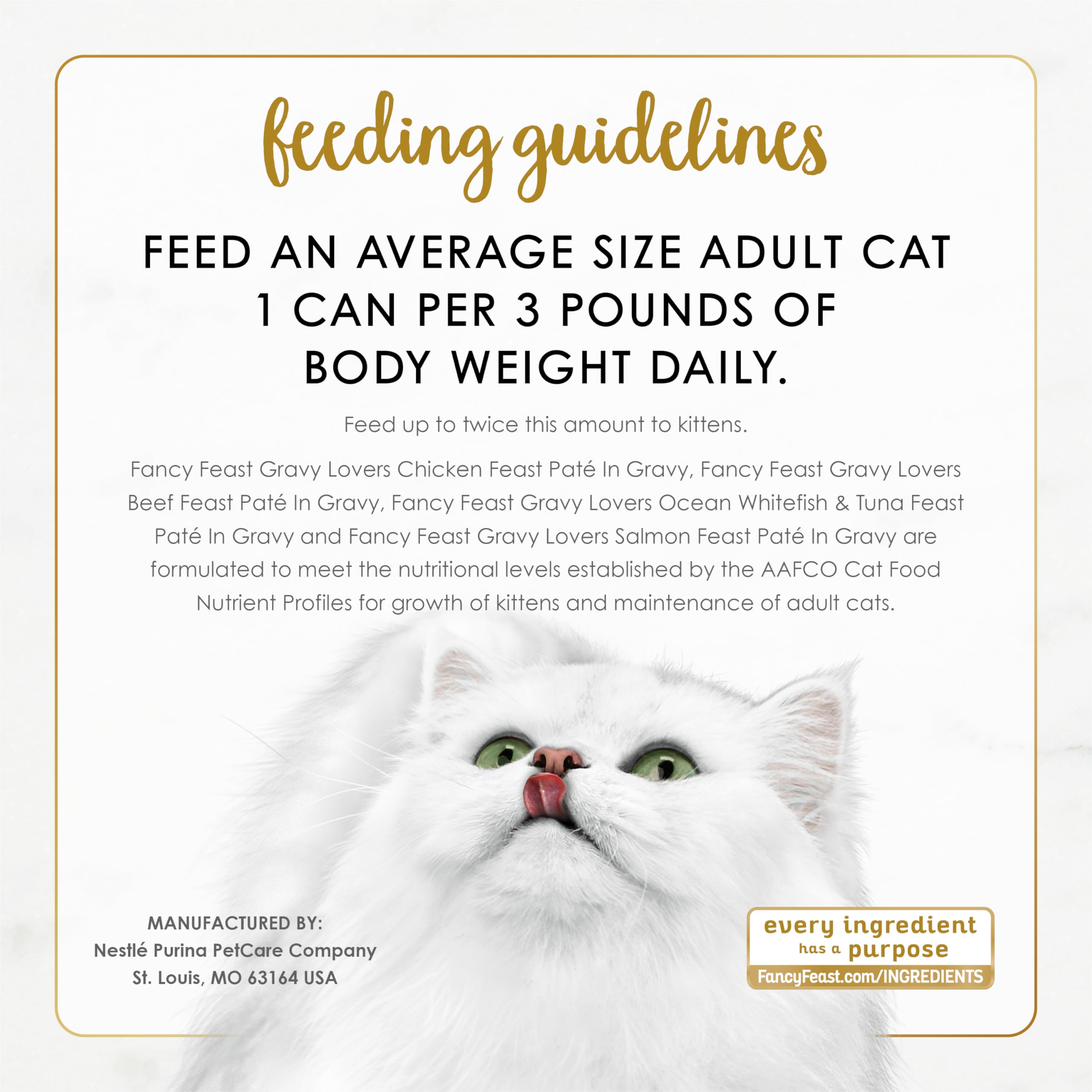 Fancy Feast Gravy Lovers serving bowl image illustrating convenient, ready-to-serve meals