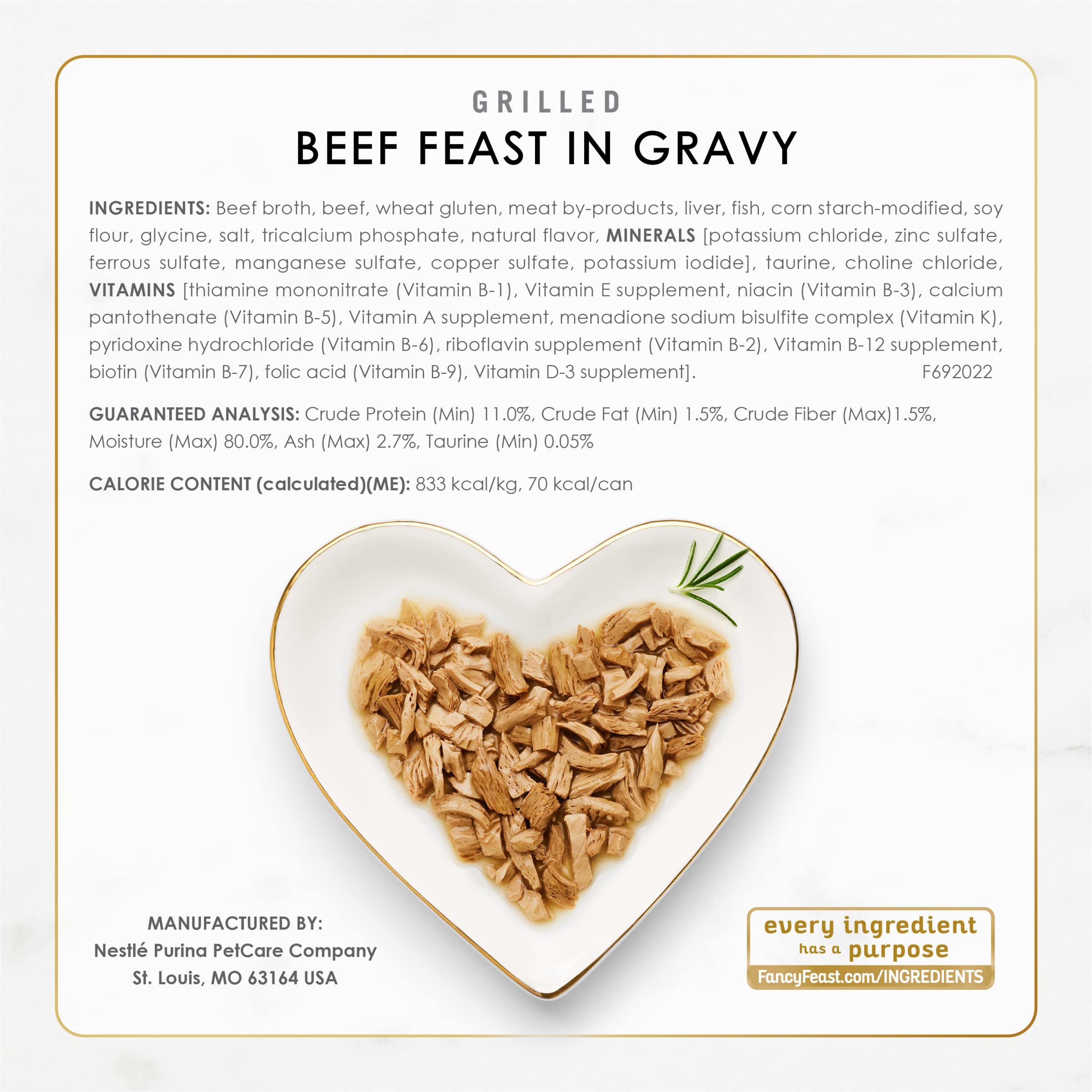 Fancy Feast Grilled gravy detail closeup—enhanced flavor with savory sauce