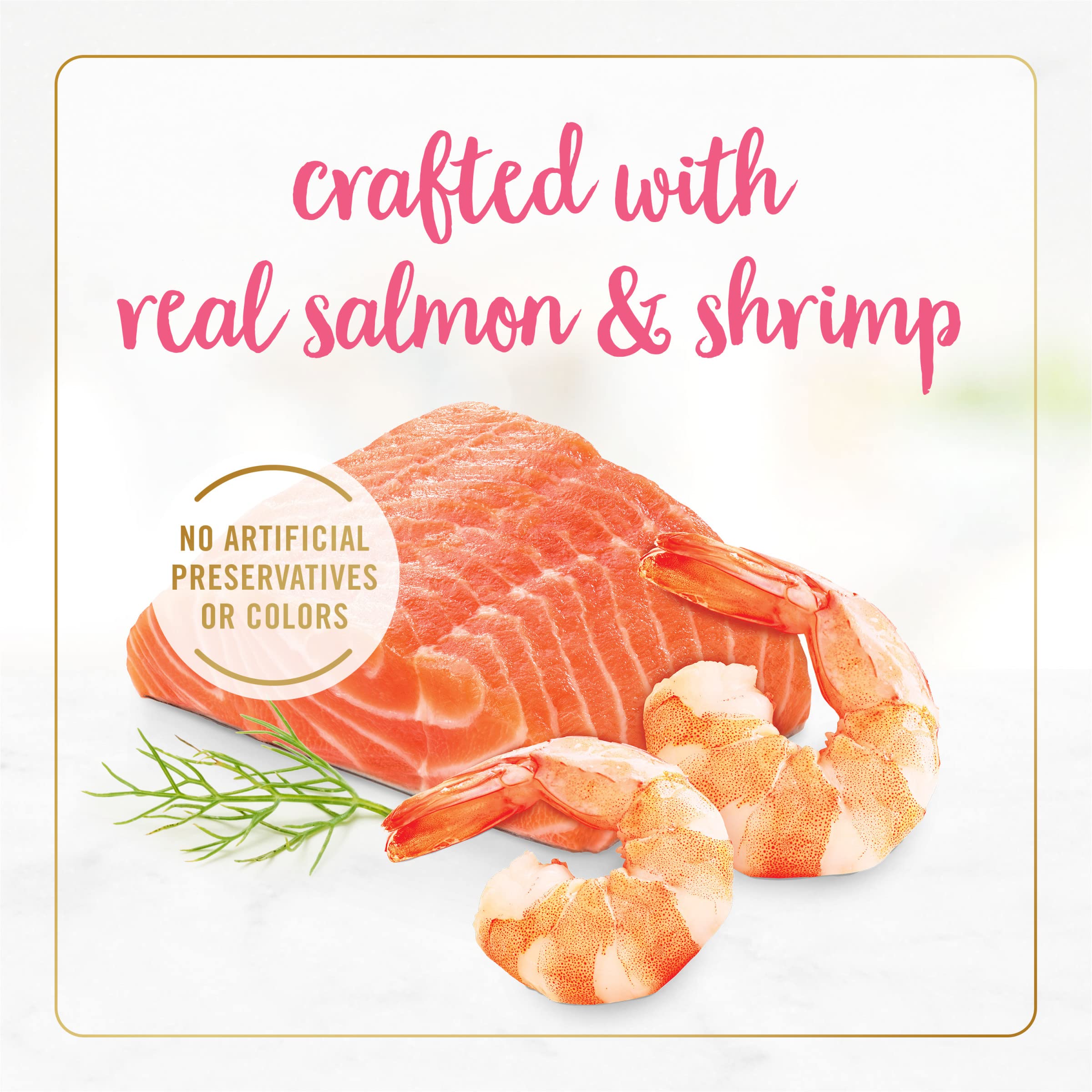 Fancy Feast Grilled Salmon-Shrimp Feast cat dish ready to serve