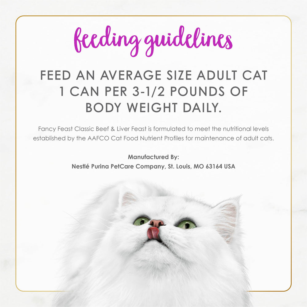 Fancy Feast happy cat mealtime image shows satisfied feline after meal