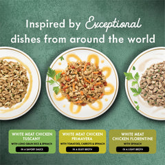 Fancy Feast Medleys White Meat Chicken Primavera can – vibrant flavors for picky eaters