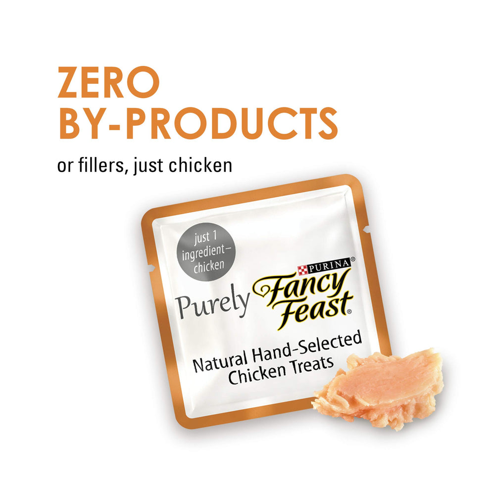 Fancy Feast no by-products or fillers emphasized on packaging for clean ingredients.