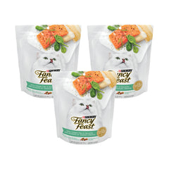 Fancy Feast ocean fish and salmon crunchy morsels offering premium daily feeding feel