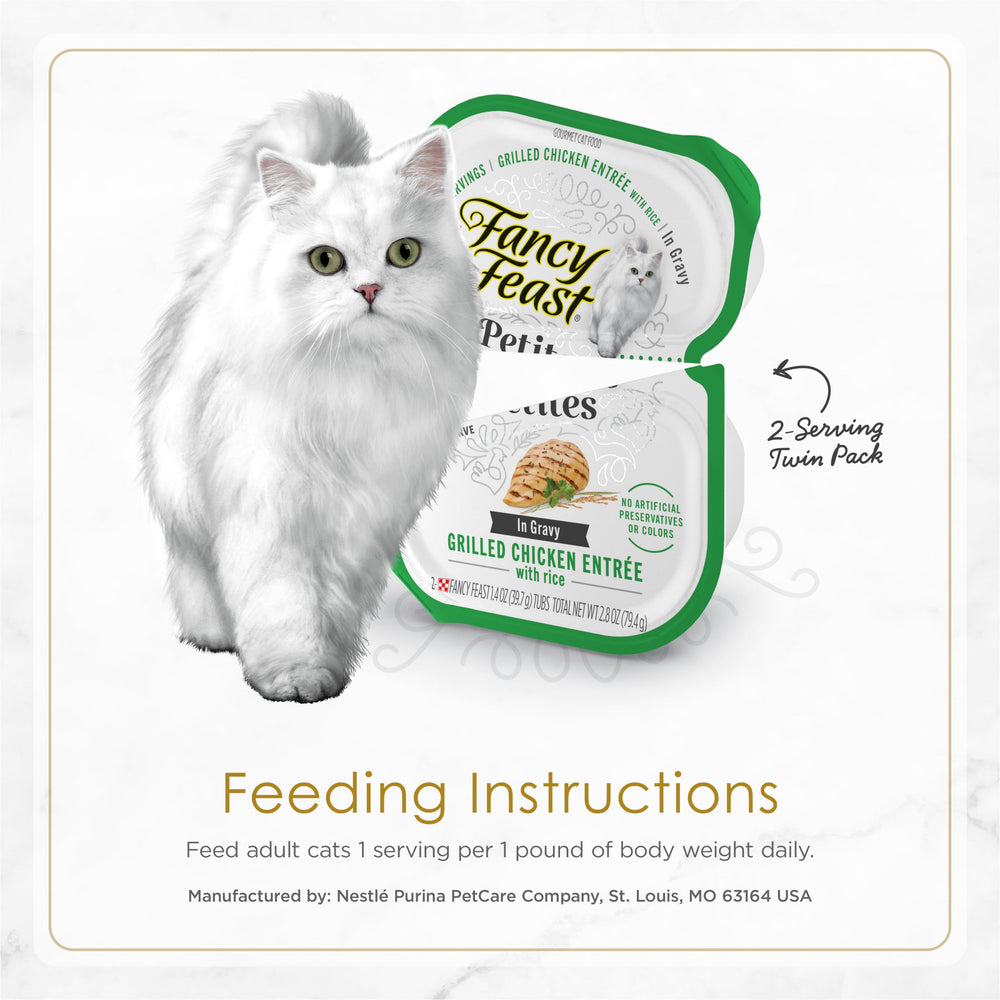 Fancy Feast Packaging Open close-up emphasizing convenient single-serve tubs.