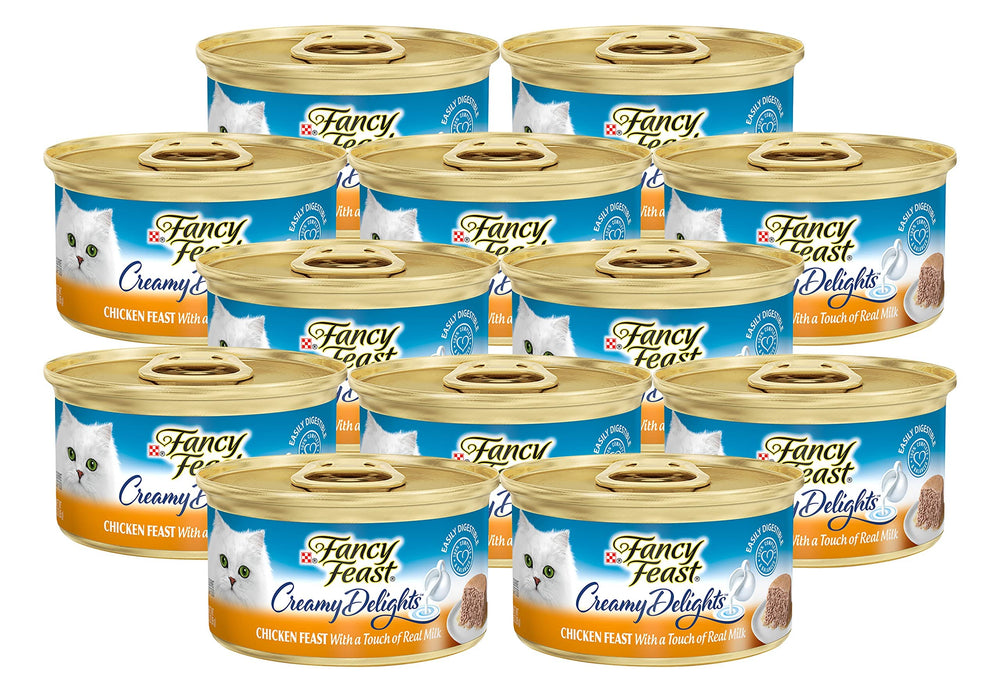 Fancy Feast pate front view shows gourmet texture for appealing meals