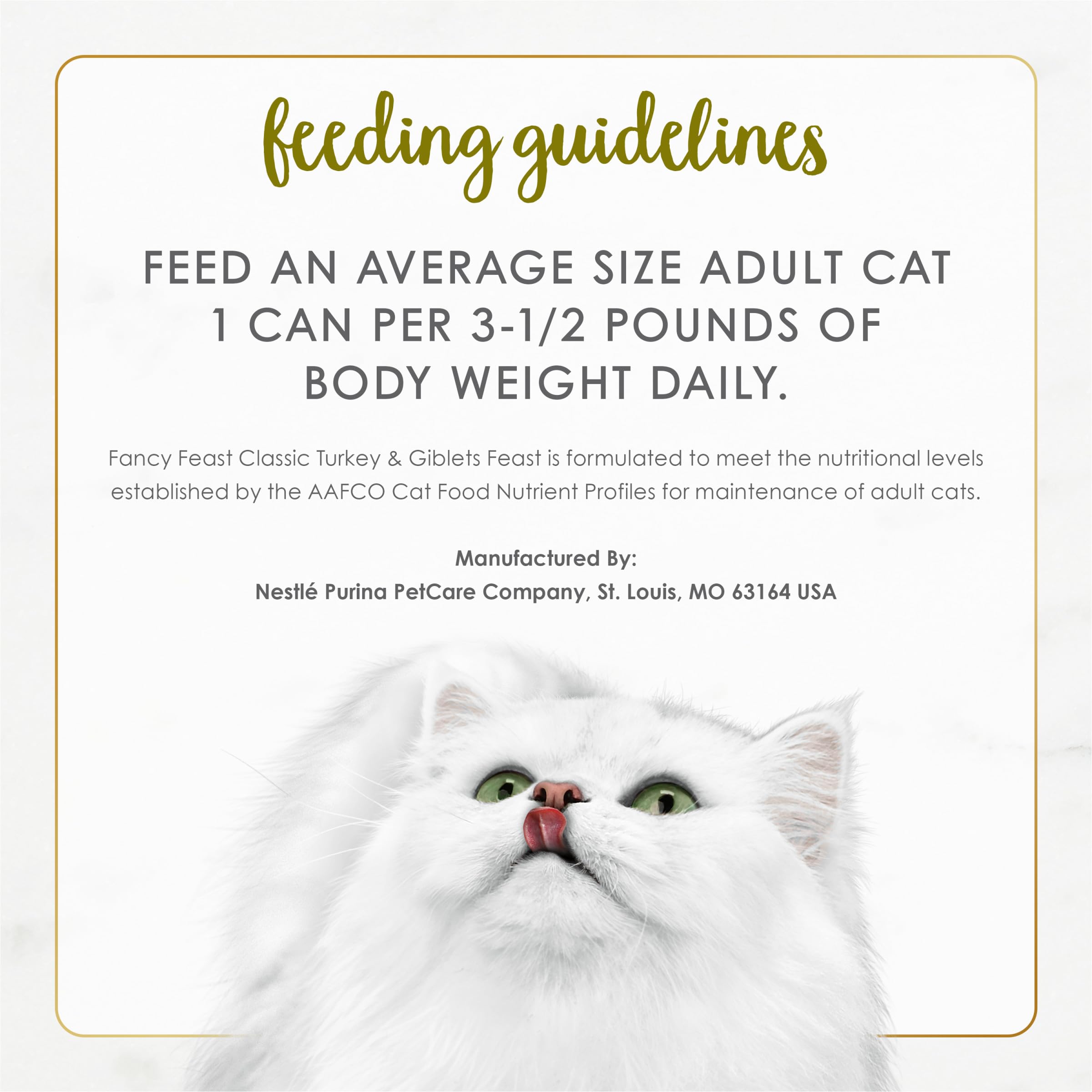 Fancy Feast grain-free label emphasizes grain-free formula