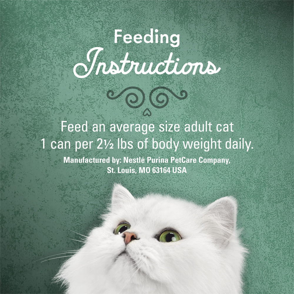 Fancy Feast pull-tab can for easy serving during busy mornings.