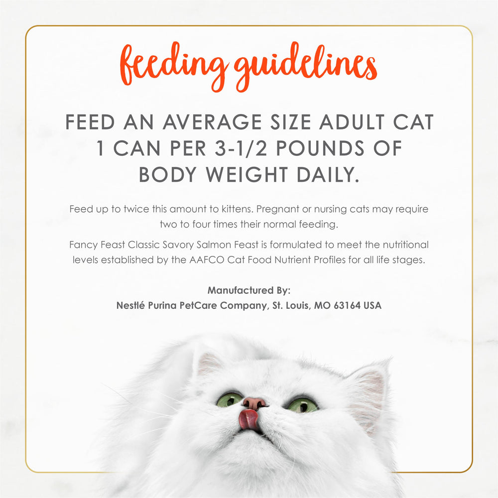 Fancy Feast brand logo on can label signaling trusted nutrition focus.