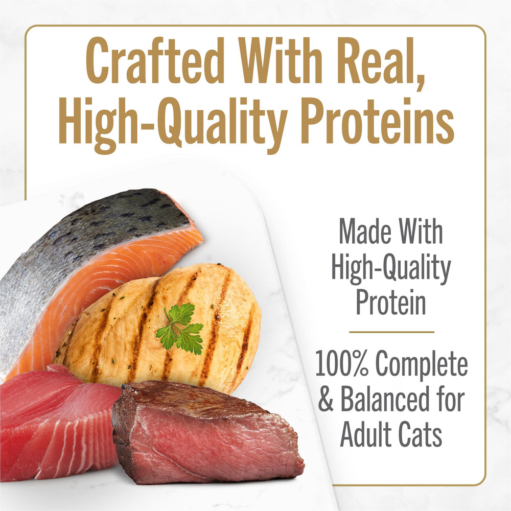 Fancy Feast Savory Centers beef pate with gravy center delivers savory protein for meals.