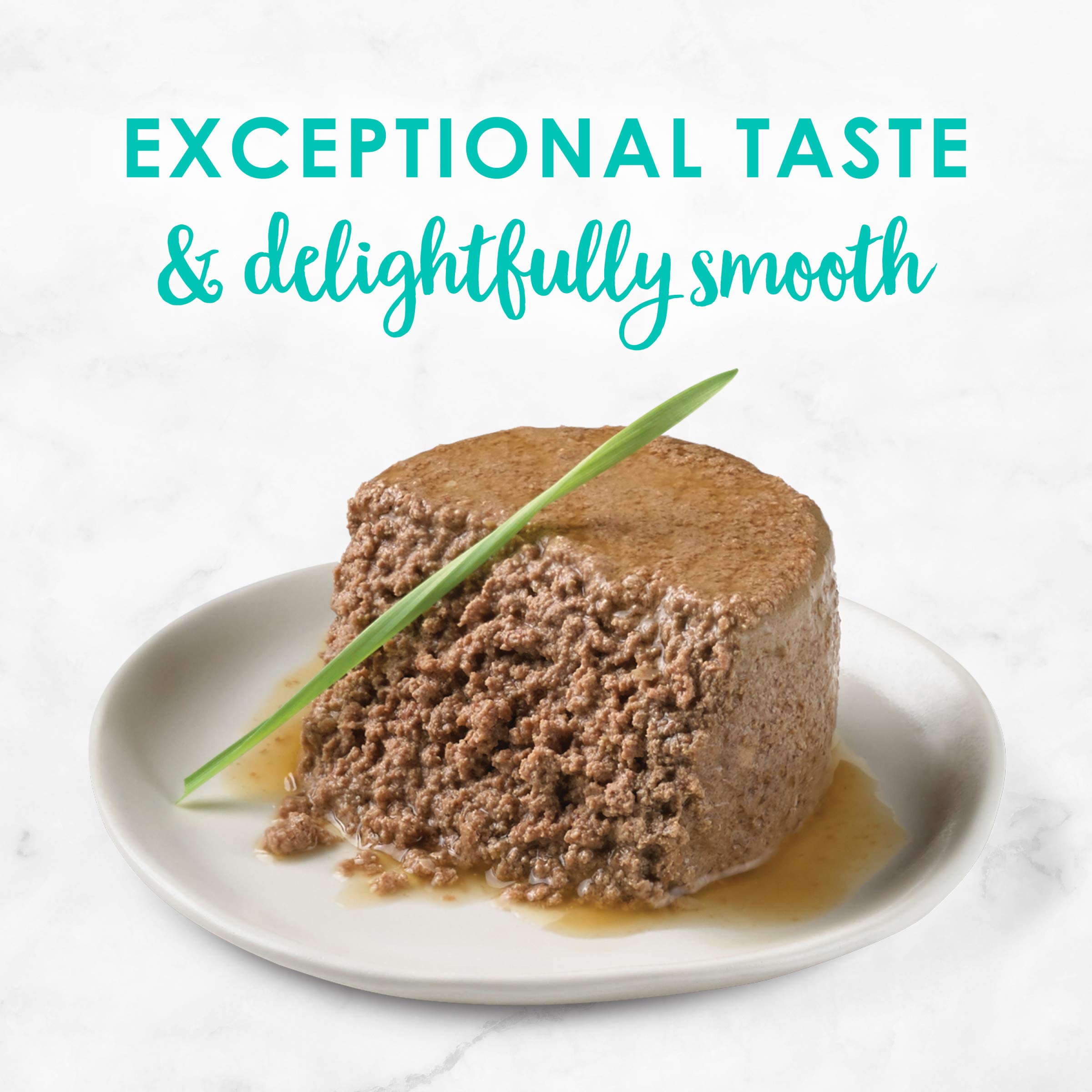Fancy Feast Seafood Classic Pate Pack-3: close-up pate texture conveys smooth, appealing ocean-inspired meal.