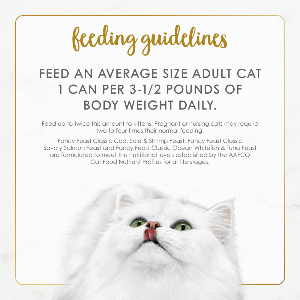 Fancy Feast serving suggestion – easy to pair with dry food for balanced meals.