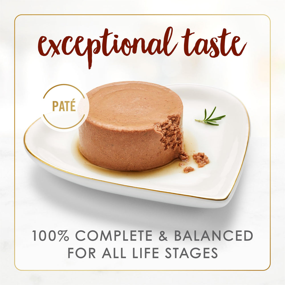 Fancy Feast Tender Beef Feast pate open can — ready-to-serve meals for picky cats.