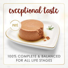 Fancy Feast Tender Beef Feast pate open can — ready-to-serve meals for picky cats.