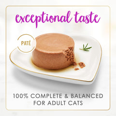 Fancy Feast Tender Beef and Liver Feast pate serving bowl highlights easy portioning