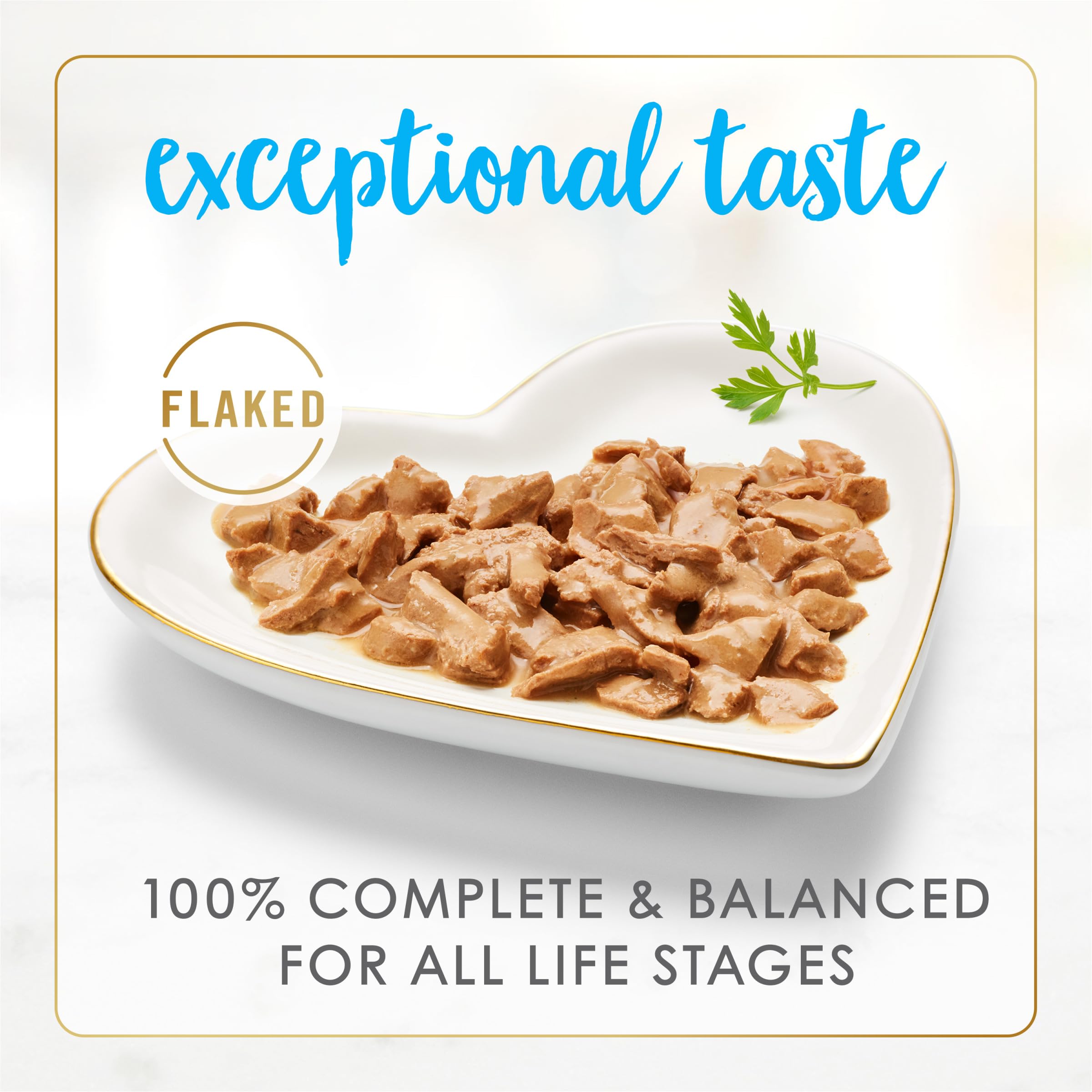 Fancy Feast tuna flaked texture close-up highlights tender, bite-sized pieces.